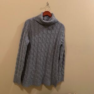 Grey Turtleneck Sweater